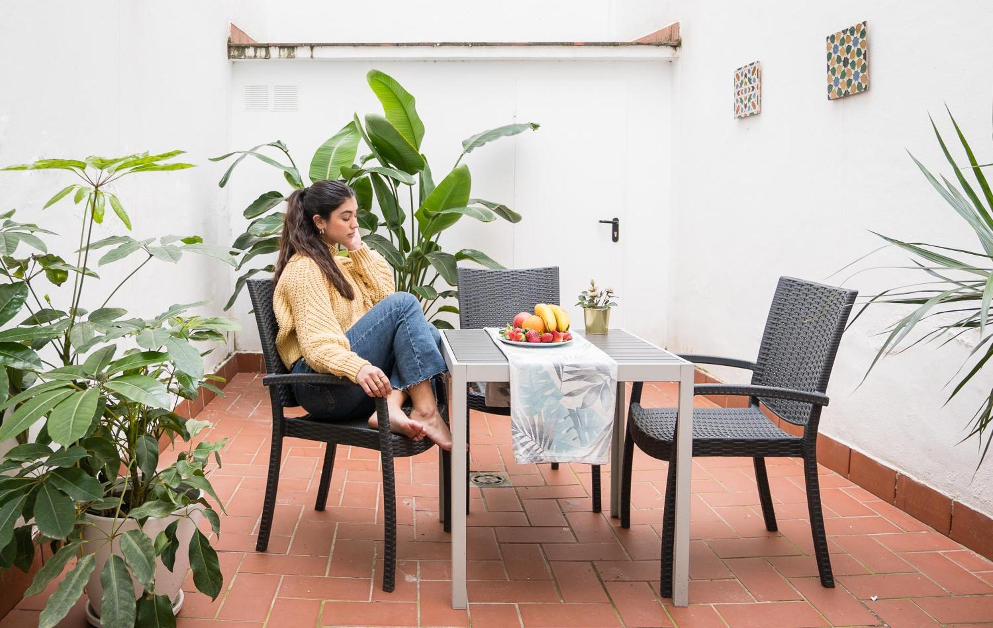 Apartamento Triana Deluxe Con Patio Privado Sevilla Exterior foto